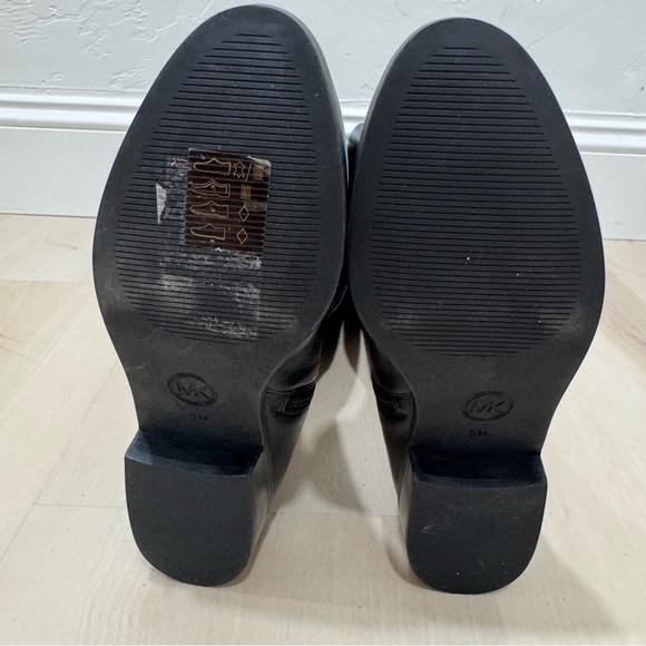 EUC Michael Kors Bromley Over the Knee Riding Boot Black Leather Women's 5 - Picture 13 of 16